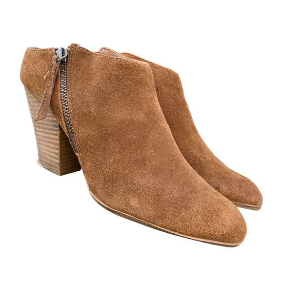 Dolce Vita Brown Suede Leather Ankle Booties Shoes Women’s size 11 boho Western - Picture 2 of 15